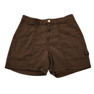 [Maurices] High Rise Brown Cargo Shorts - Size M